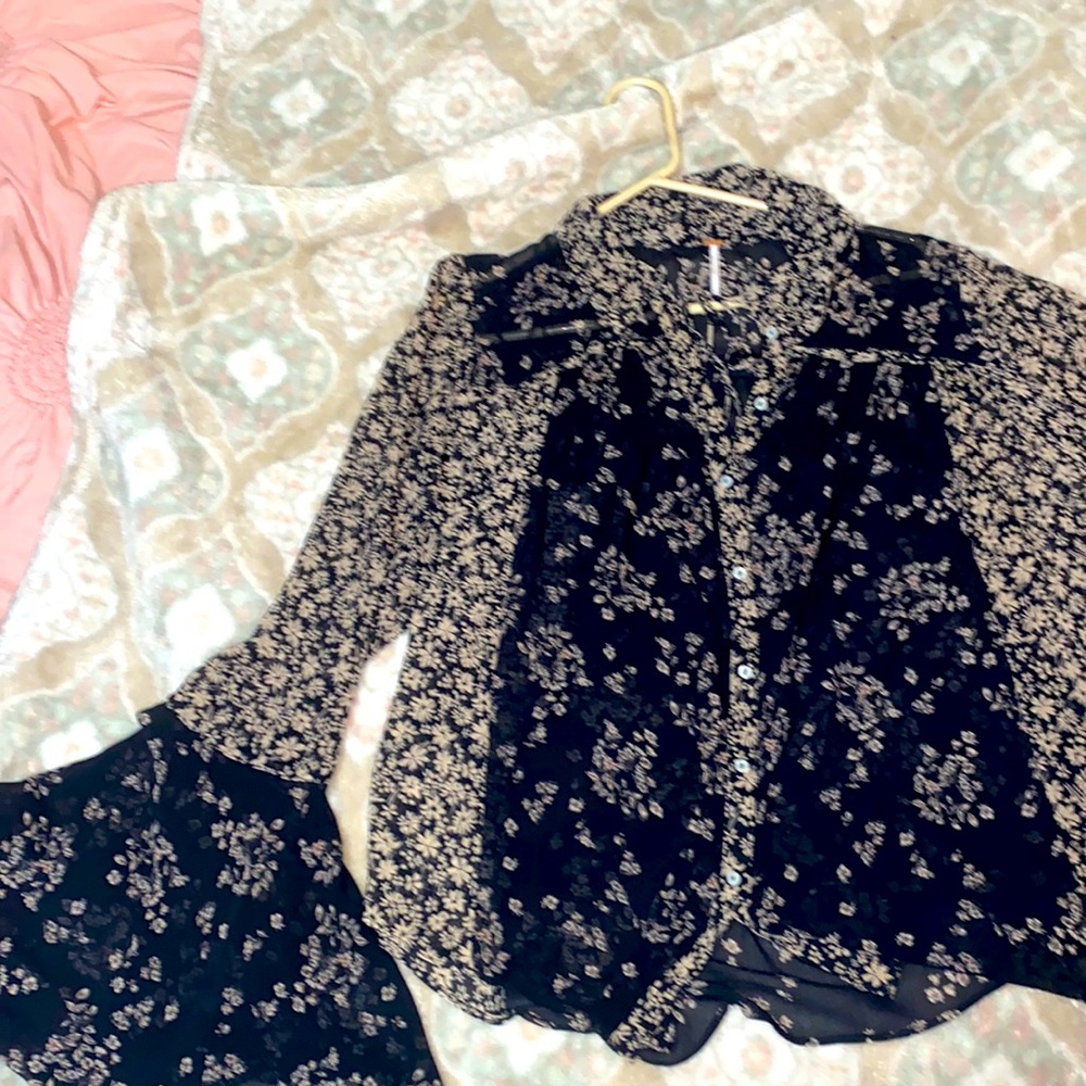 BNWT Free people XL peasant top.